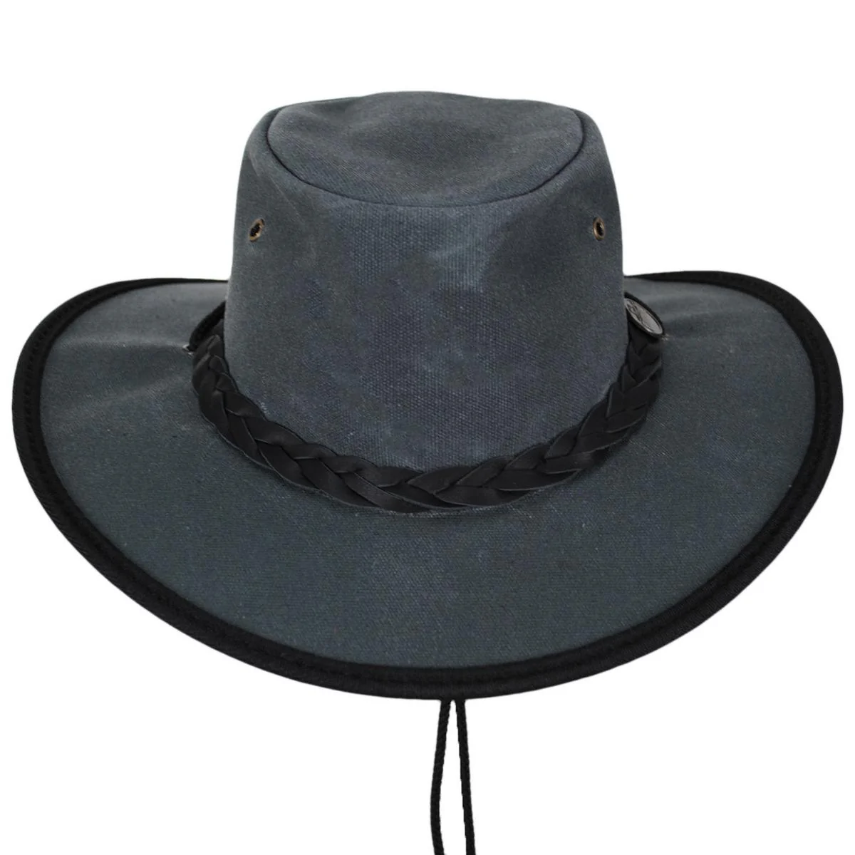 Waxed Cotton Canvas Drover Foldaway Hat - Image 7
