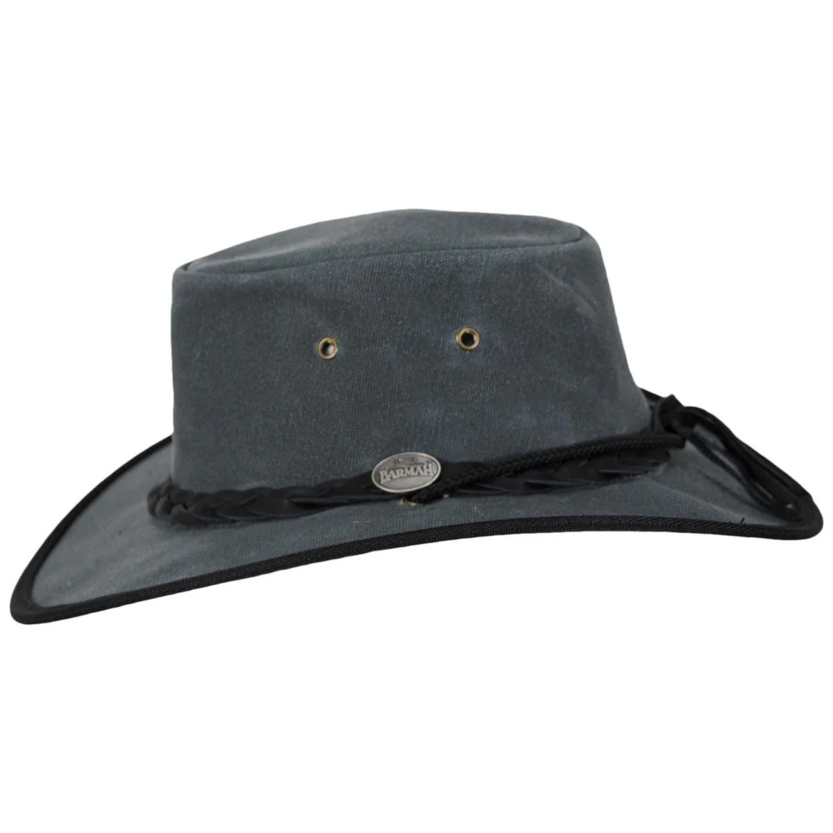 Waxed Cotton Canvas Drover Foldaway Hat - Image 8