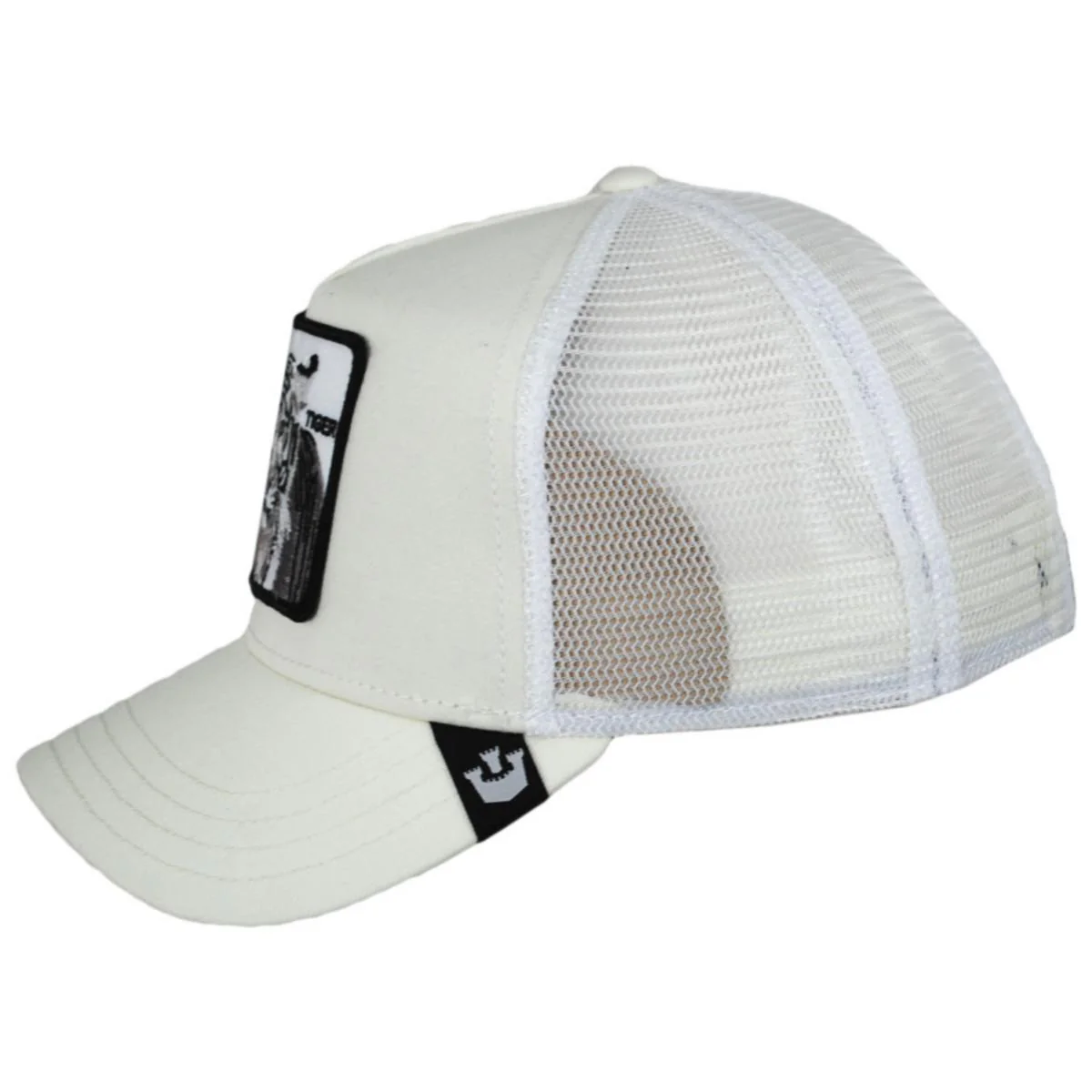 White Tiger Mesh Trucker Snapback Baseball Cap - Image 3