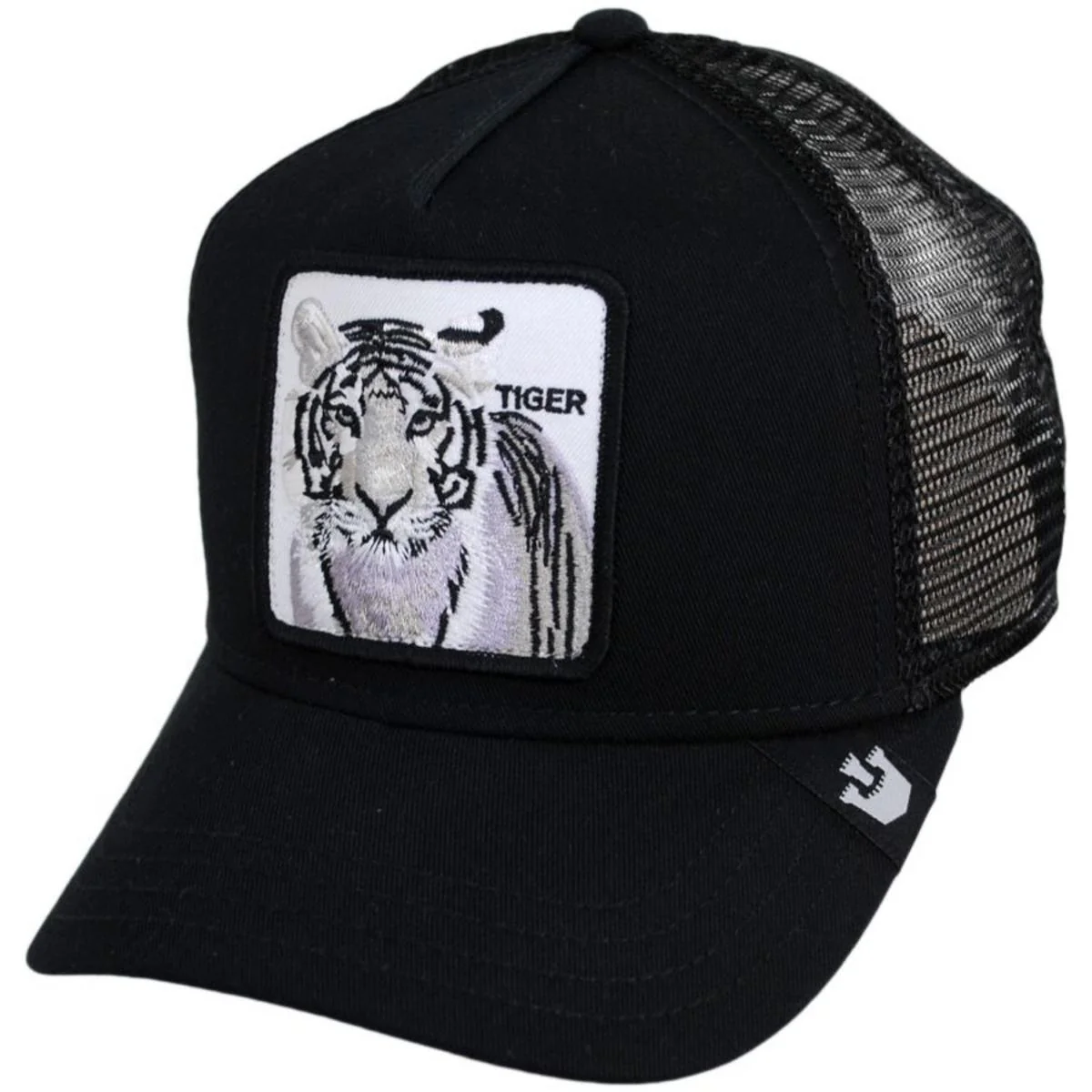 White Tiger Mesh Trucker Snapback Baseball Cap - Image 5
