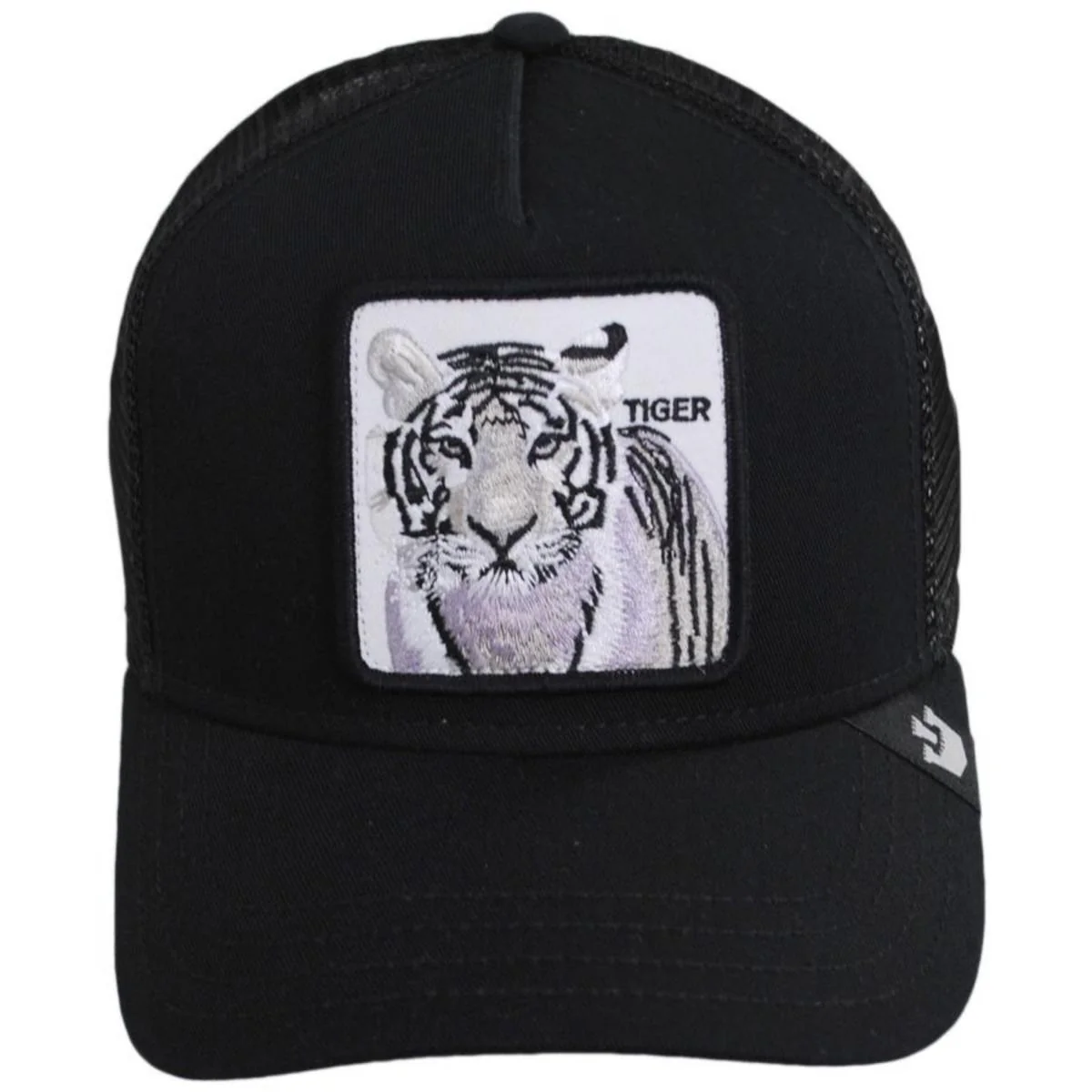 White Tiger Mesh Trucker Snapback Baseball Cap - Image 6