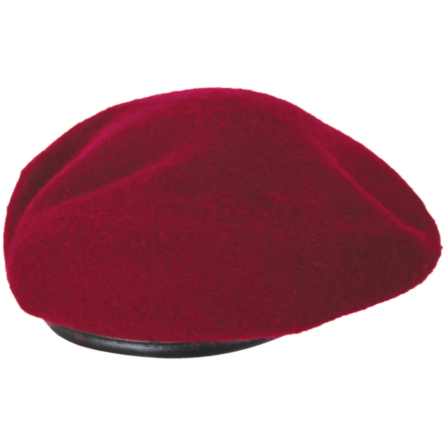 Wool Military Beret with Lambskin Band - Image 11