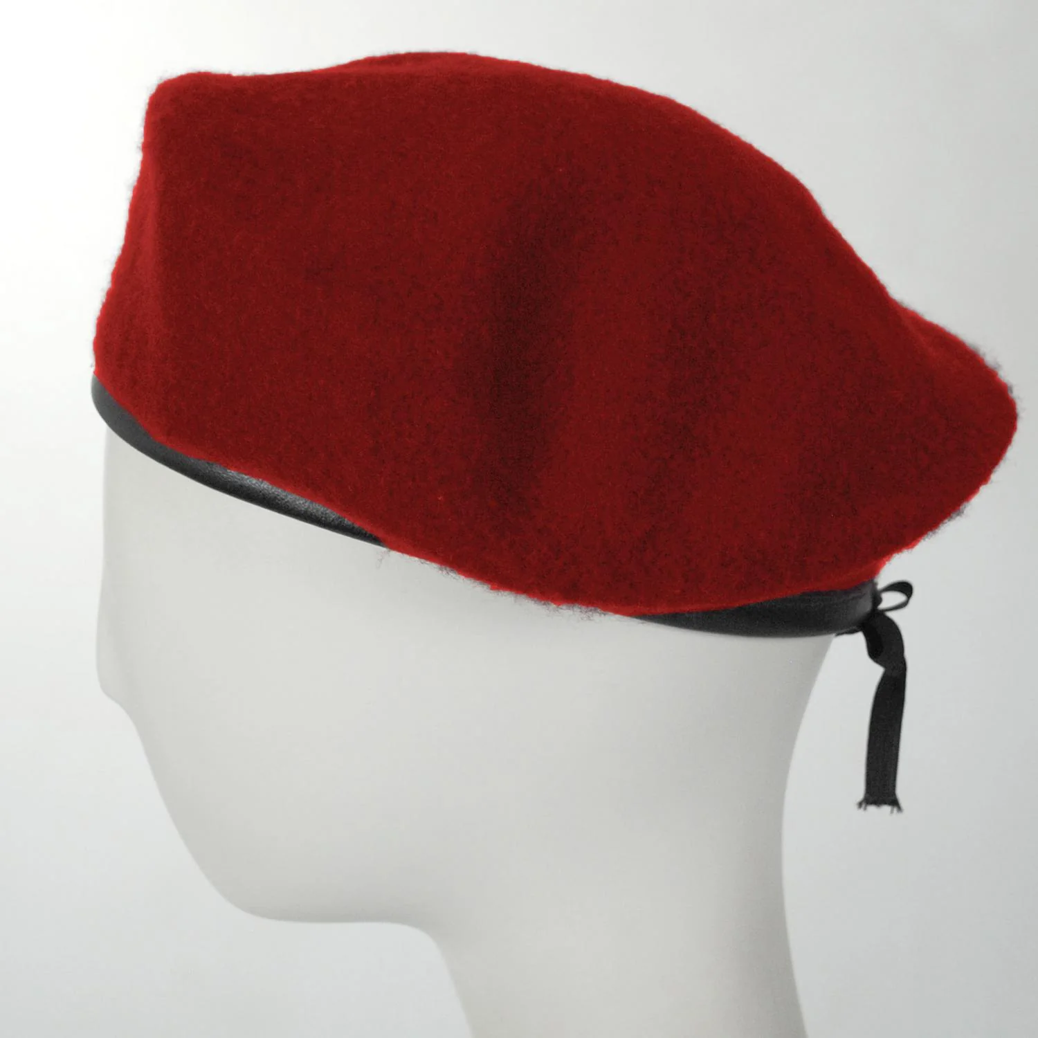 Wool Military Beret with Lambskin Band - Image 14