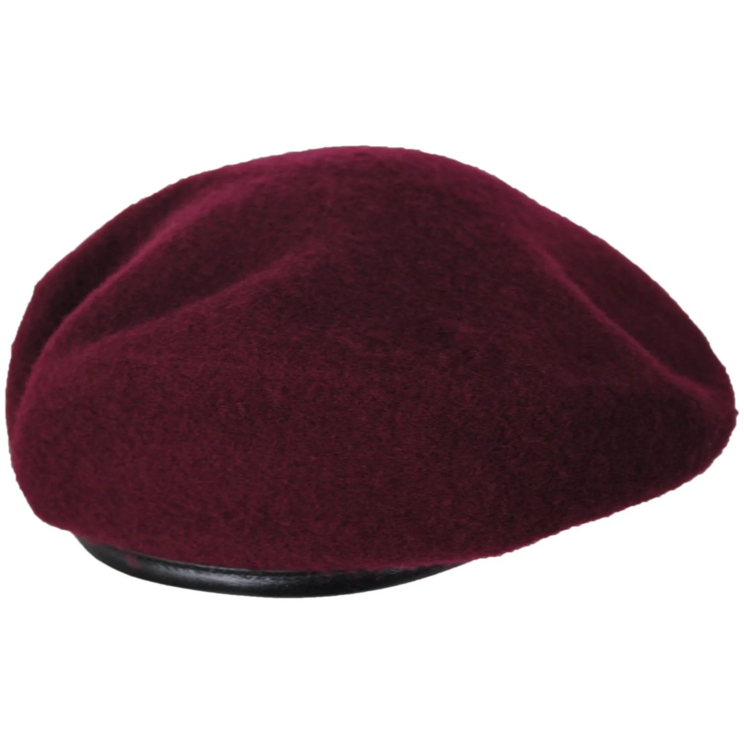 Wool Military Beret with Lambskin Band - Image 5
