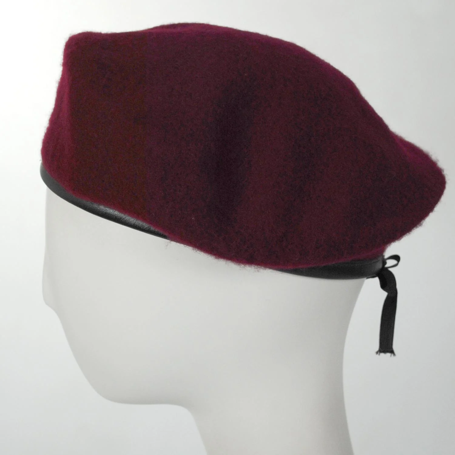 Wool Military Beret with Lambskin Band - Image 8