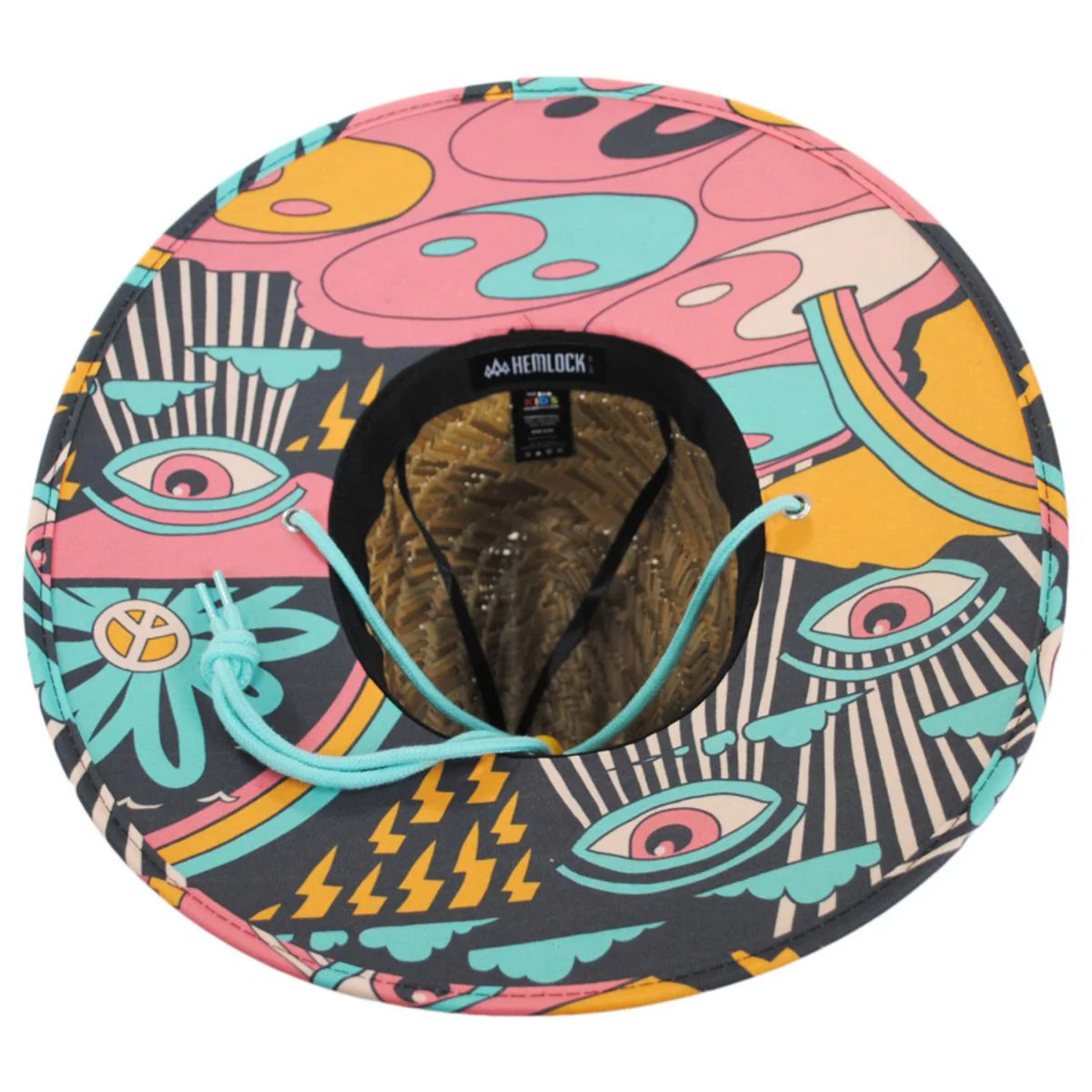 Youth Lucy Rush Straw Lifeguard Hat - Image 4